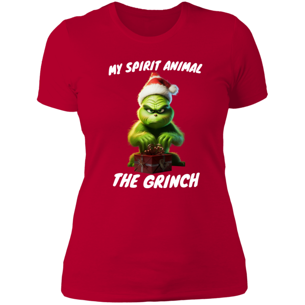 Funny Grinch shirt ladies "my spirit animal"