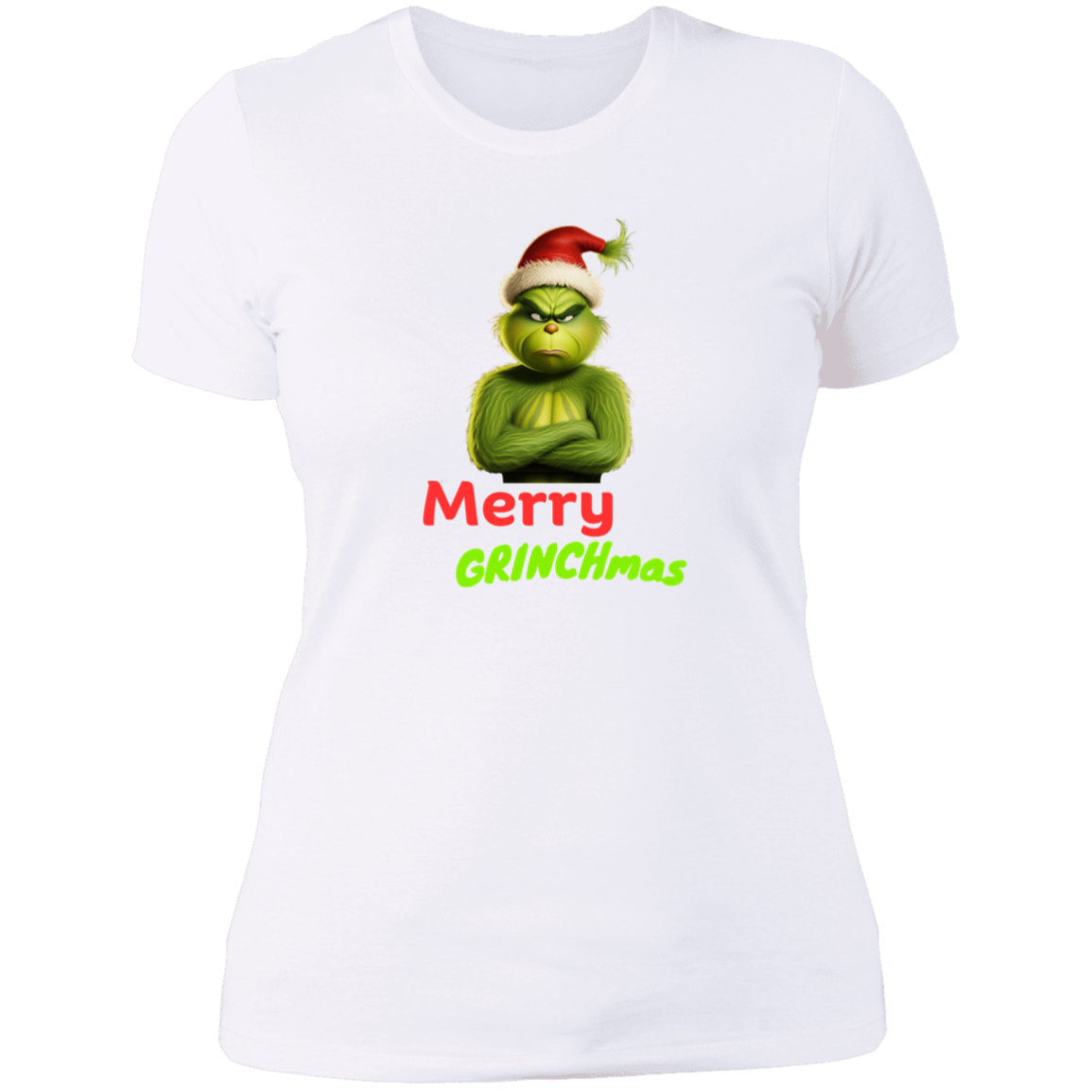 Funny Grinch lady "MERRY GRINCHMAS"