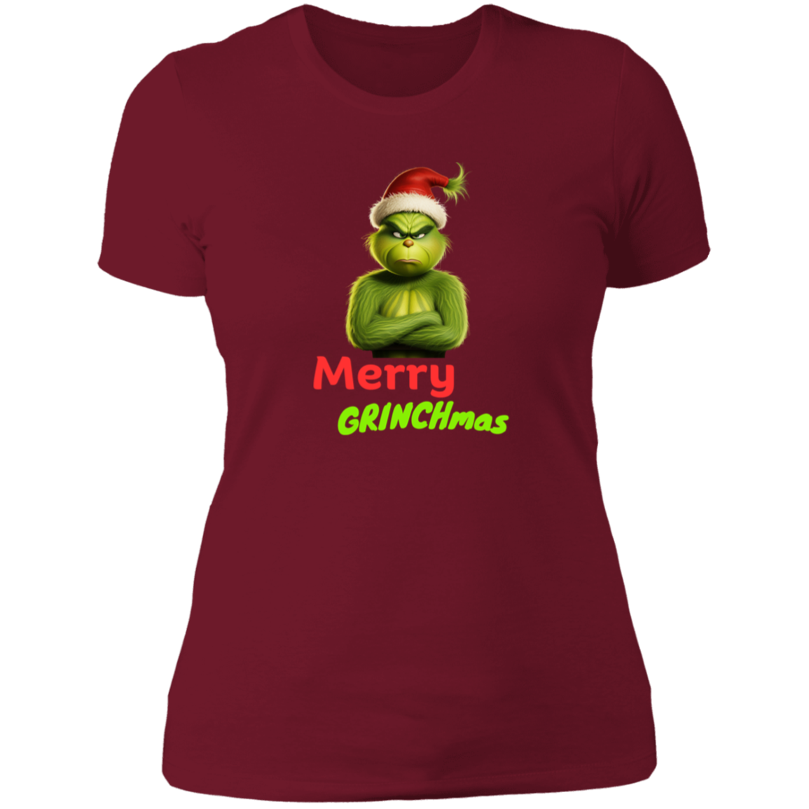 Funny Grinch lady "MERRY GRINCHMAS"