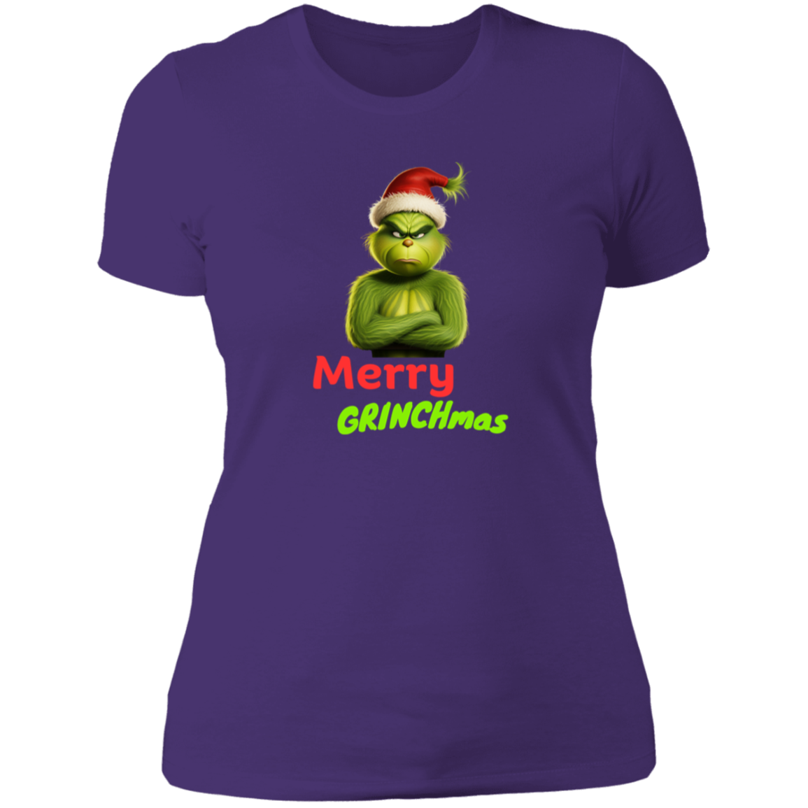 Funny Grinch lady "MERRY GRINCHMAS"