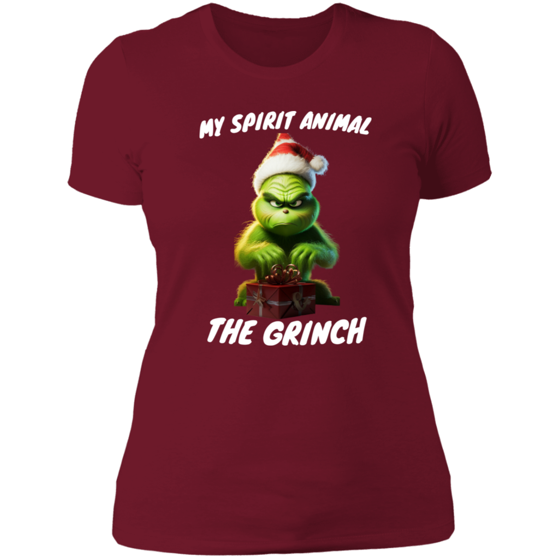 Funny Grinch shirt ladies "my spirit animal"