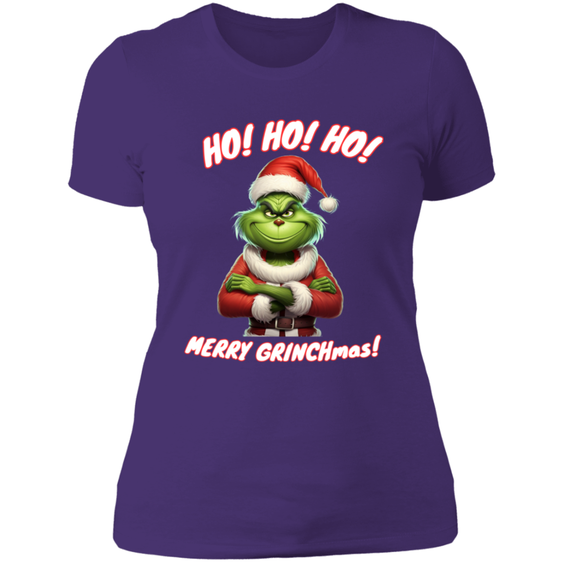 Funny Grinch shirt "HO! HO! HO! "  Ladies'  T-Shirt