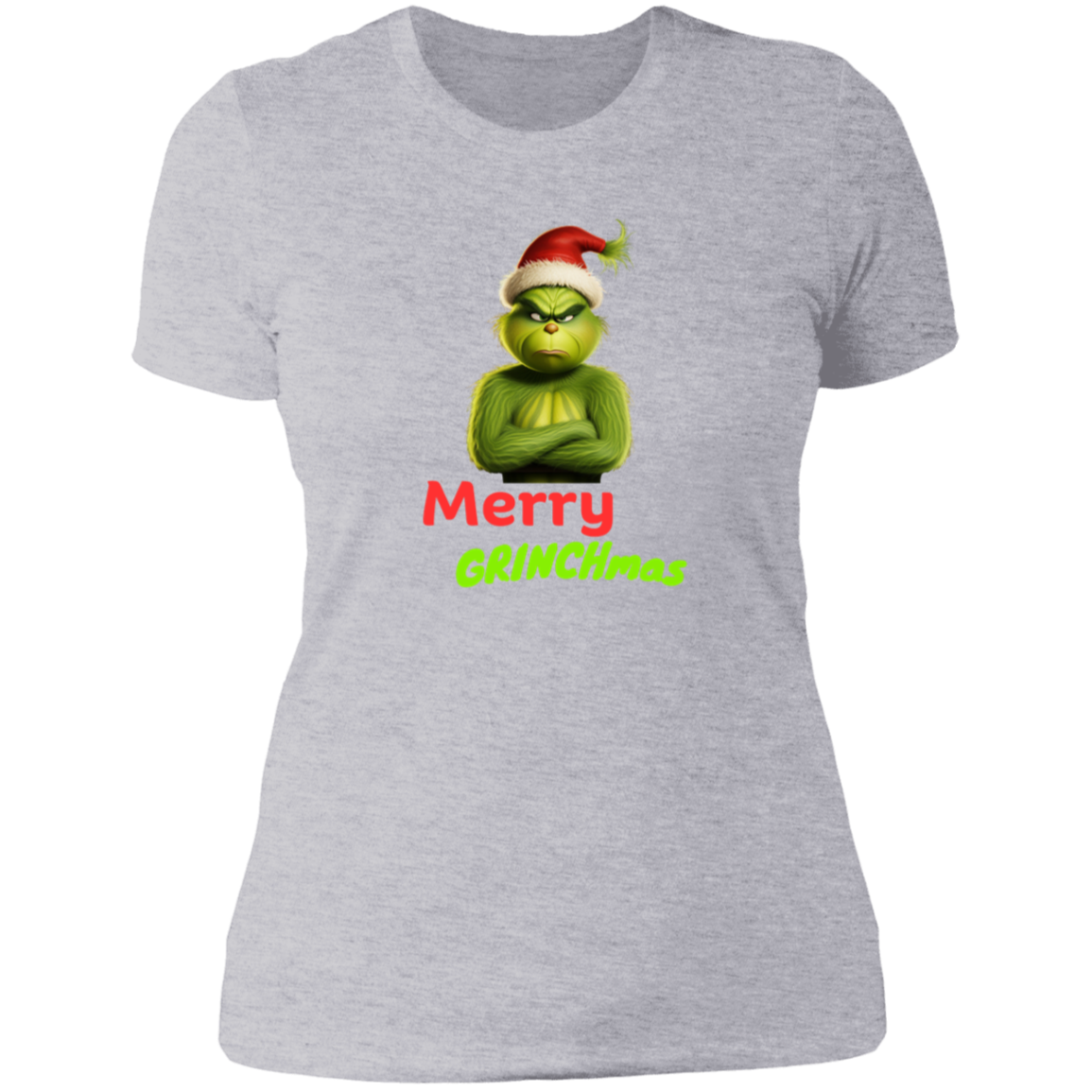 Funny Grinch lady "MERRY GRINCHMAS"