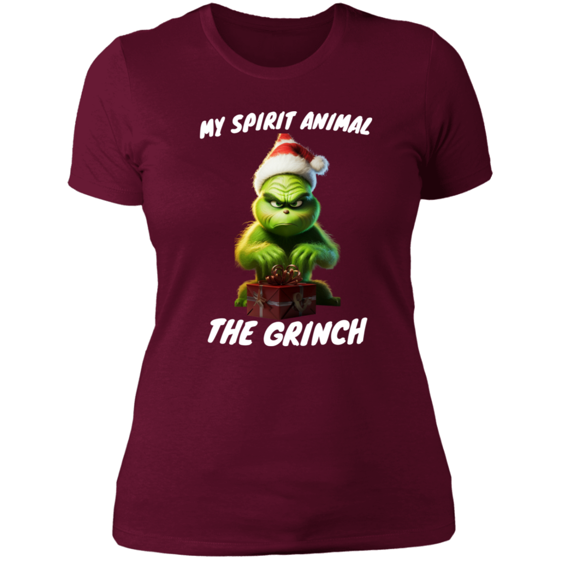 Funny Grinch shirt ladies "my spirit animal"