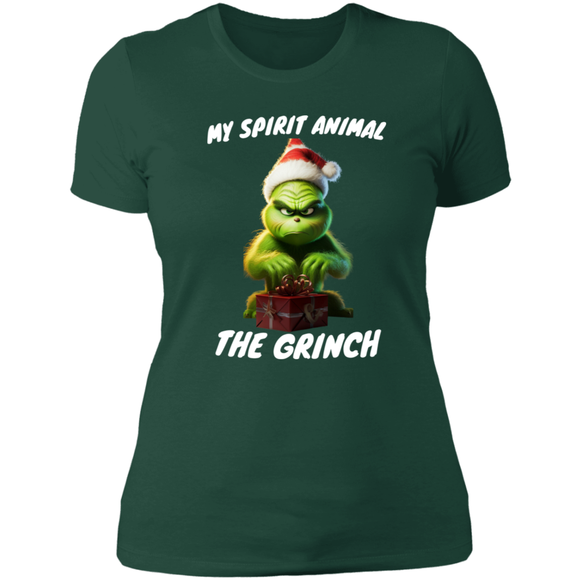 Funny Grinch shirt ladies "my spirit animal"