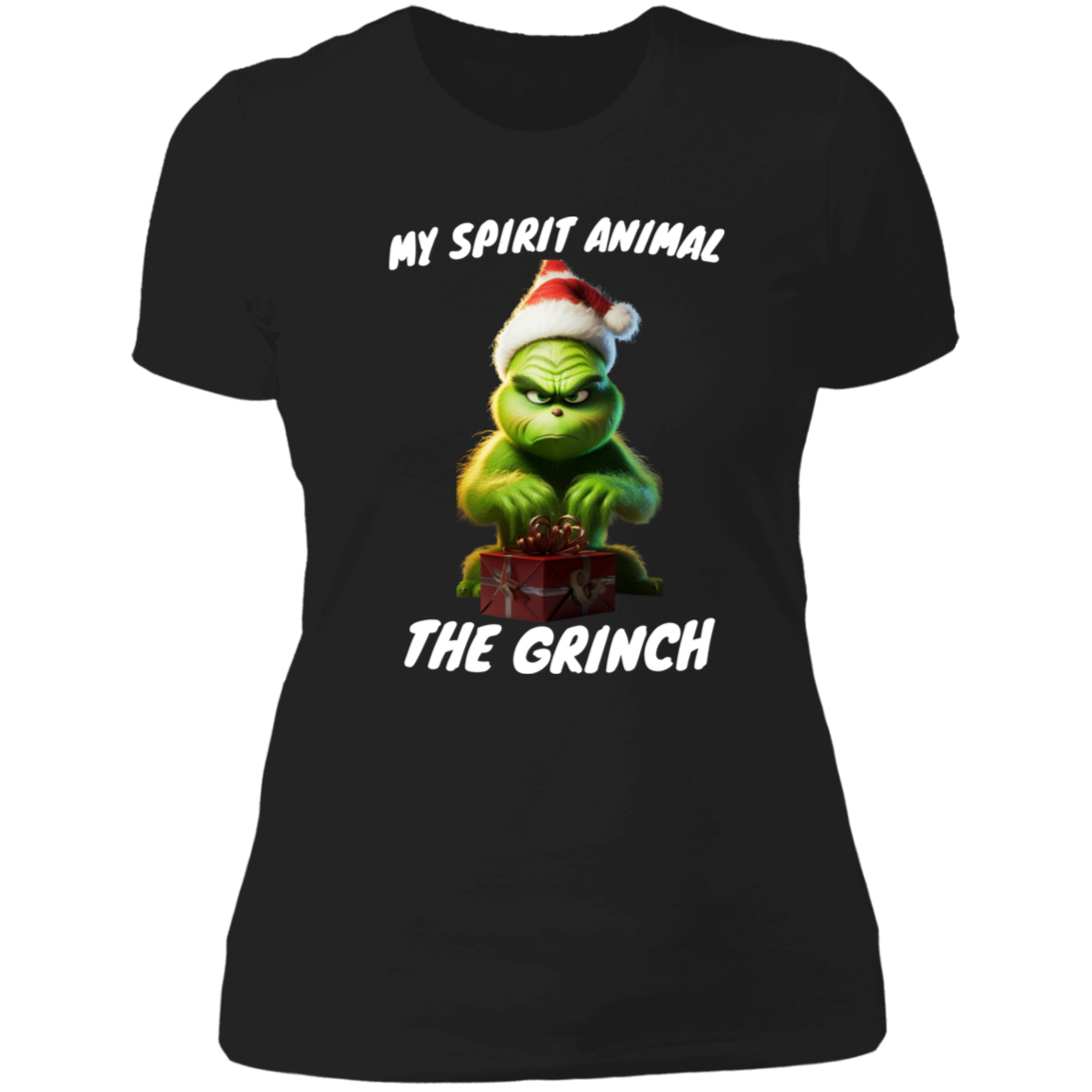 Funny Grinch shirt ladies "my spirit animal"