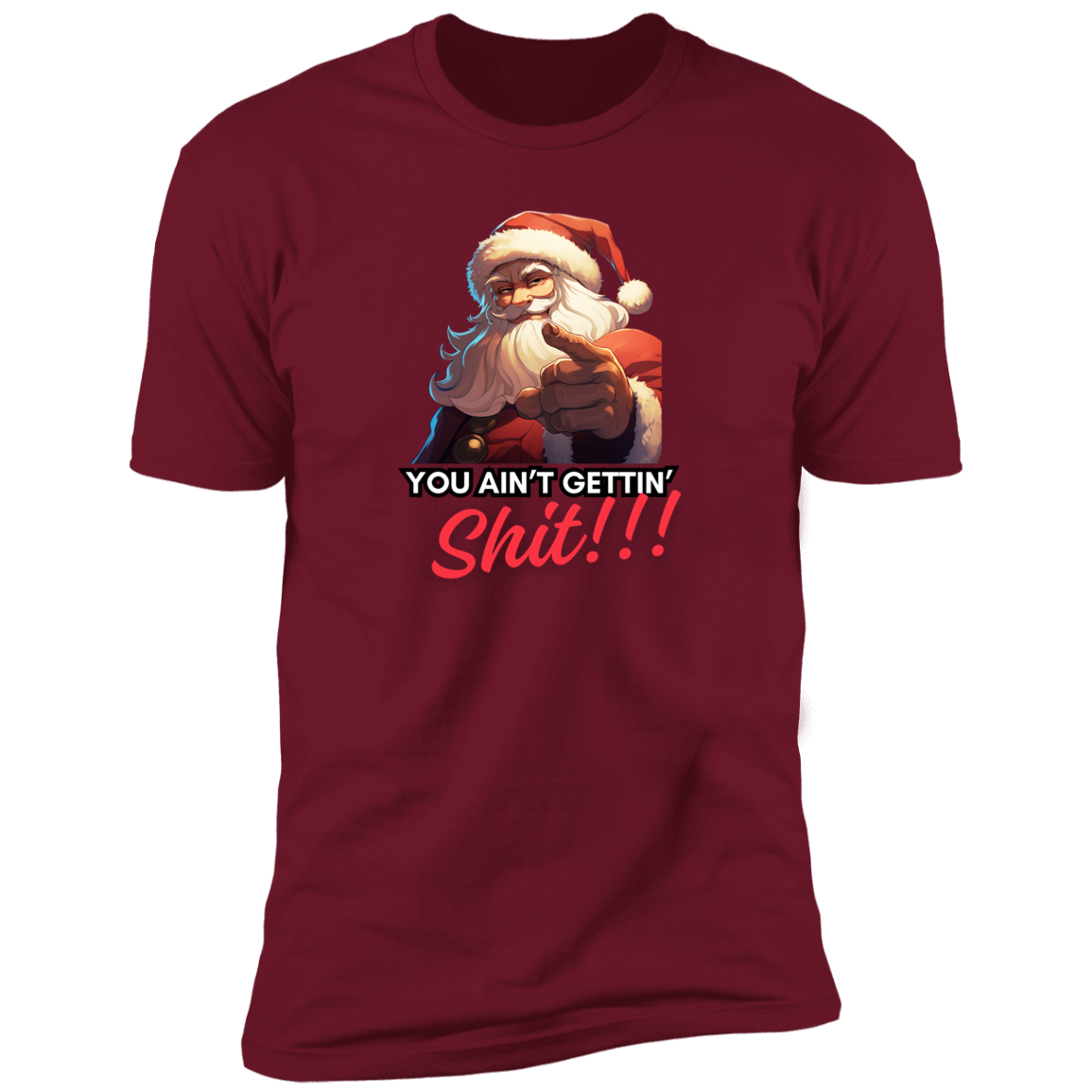 Funny Men Christmas shirt "YOU AINT GETTING SHIT"