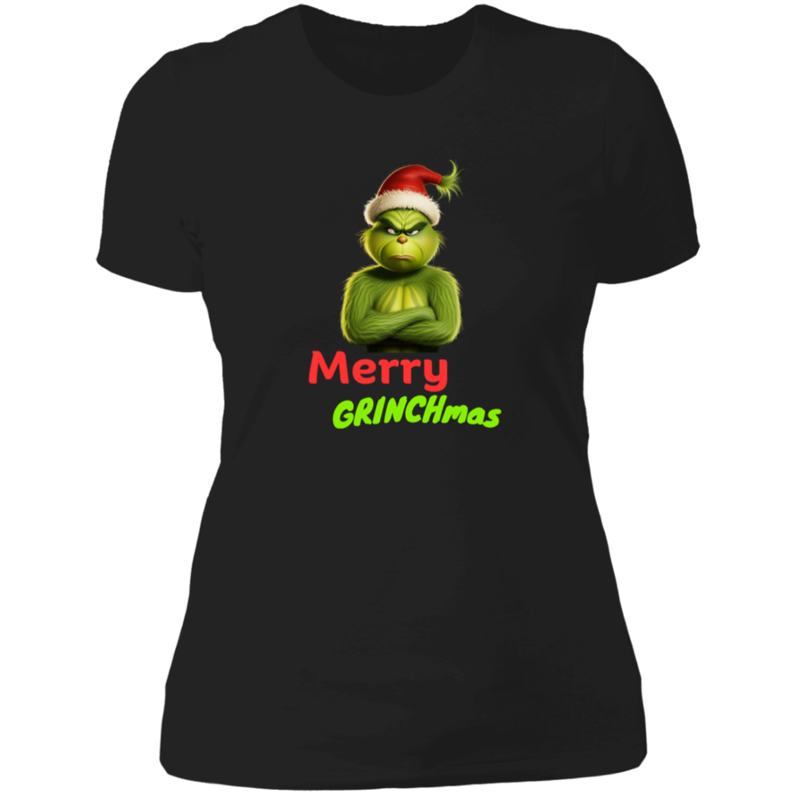 Funny Grinch lady "MERRY GRINCHMAS"