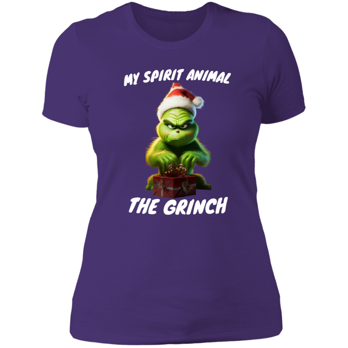 Funny Grinch shirt ladies "my spirit animal"