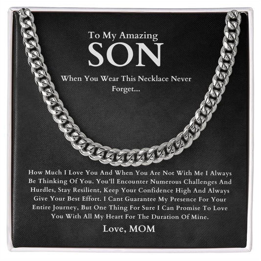 To My Amazing Son Necklace