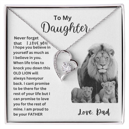 To My Daughter (Heart necklace)