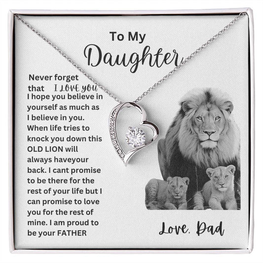 To My Daughter (Heart necklace)