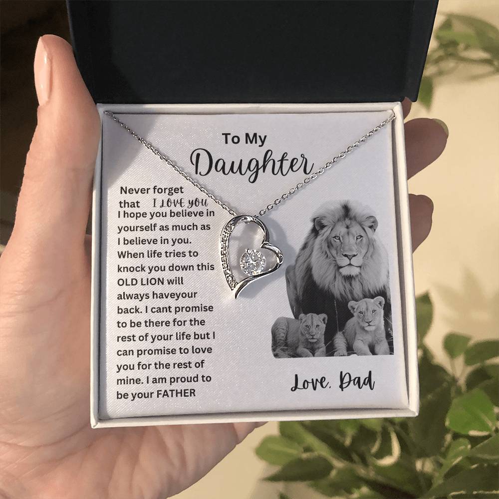 To My Daughter (Heart necklace)