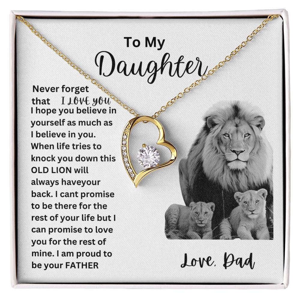 To My Daughter (Heart necklace)