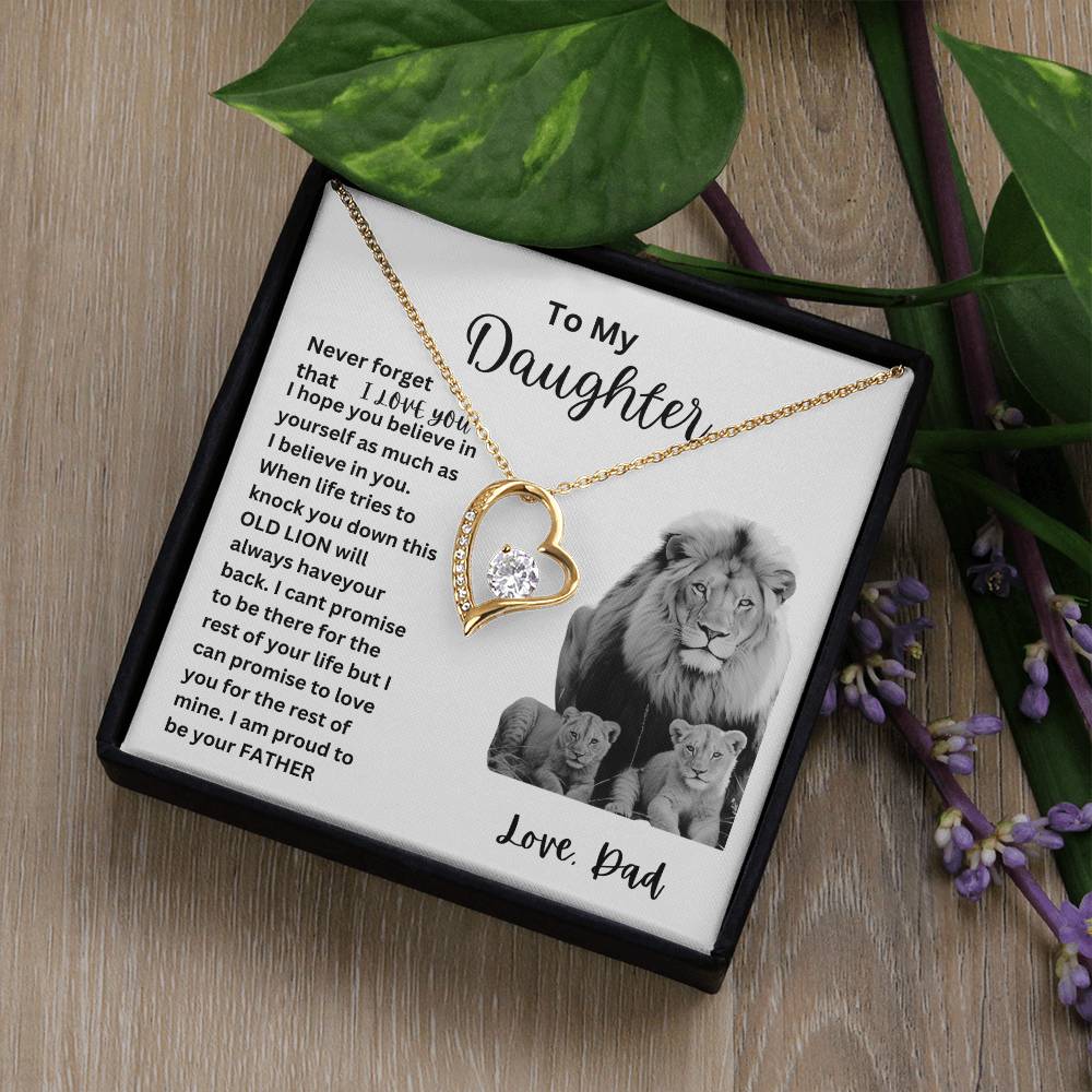 To My Daughter (Heart necklace)