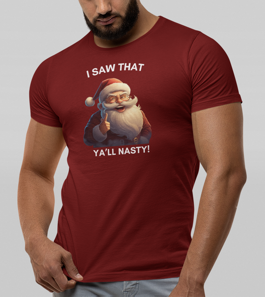 Funny Men Christmas shirt "YALL NATSY"