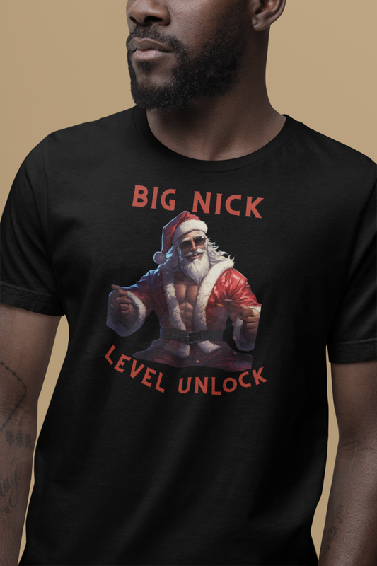 Christmas shirts for men 'BIG NICK LEVEL'  Z61x Premium Short Sleeve Tee