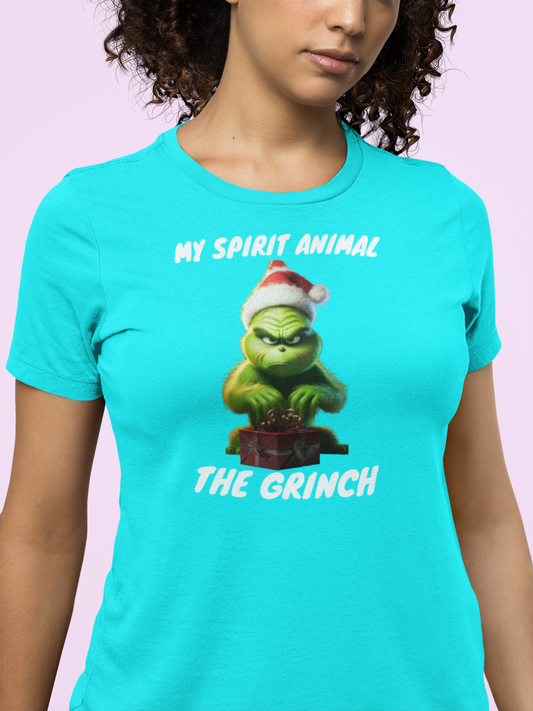 Funny Grinch shirt ladies "my spirit animal"