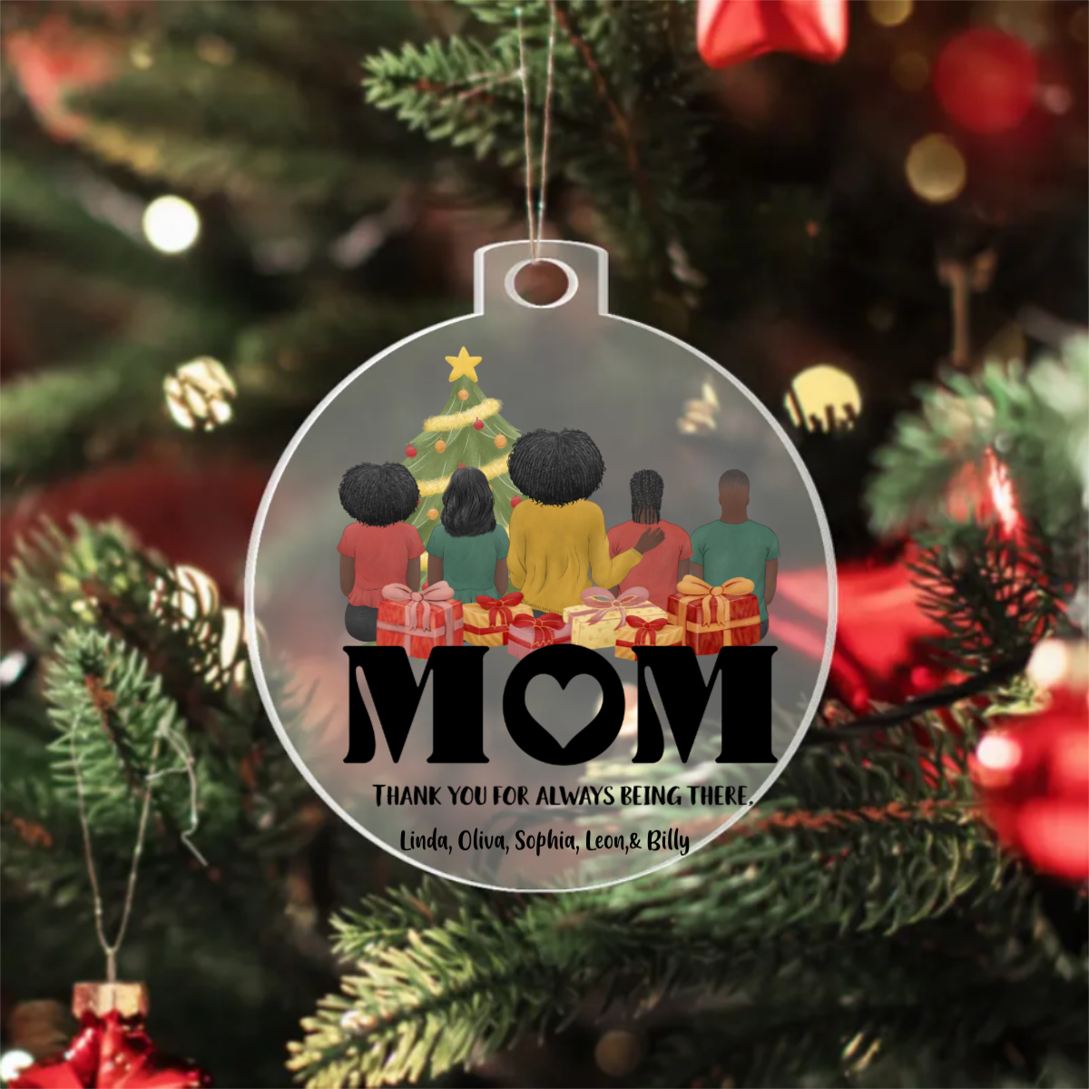 Customized Mom Acrylic Ornament