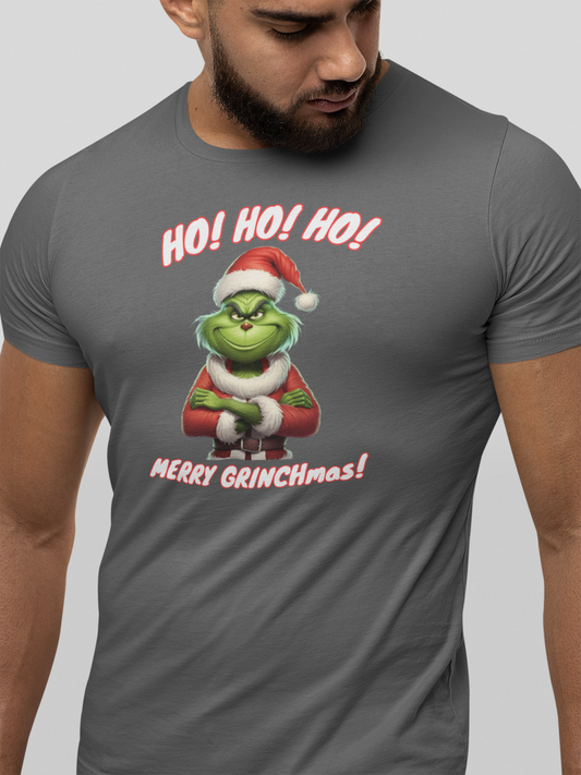 Funny grinch men shirt " HO! HO! HO ! "