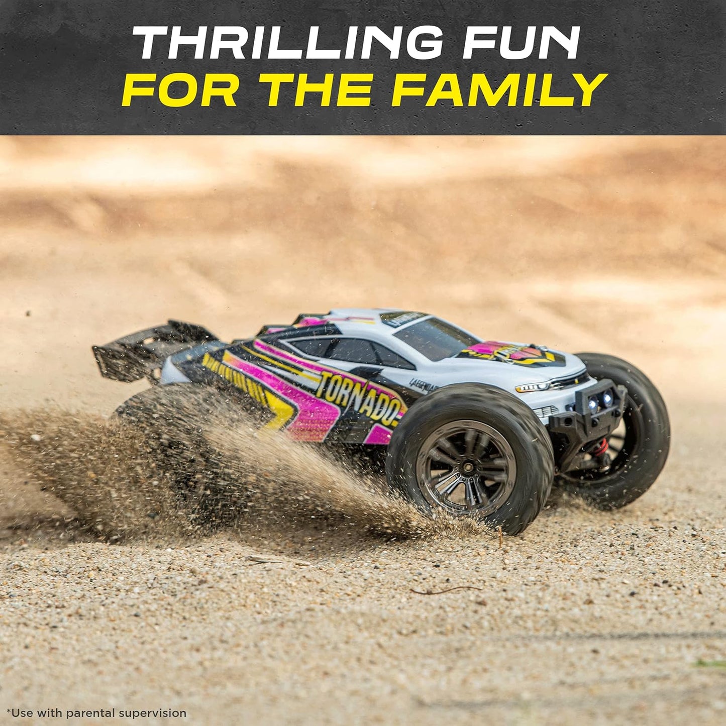 1:12 Scale Large RC Cars 48+ Kmh Speed - Remote Control Car 4X4 off Road Monster Truck Electric - All Terrain Waterproof Trucks for Adults - 2 Batteries + Connector for 30+ Min Play