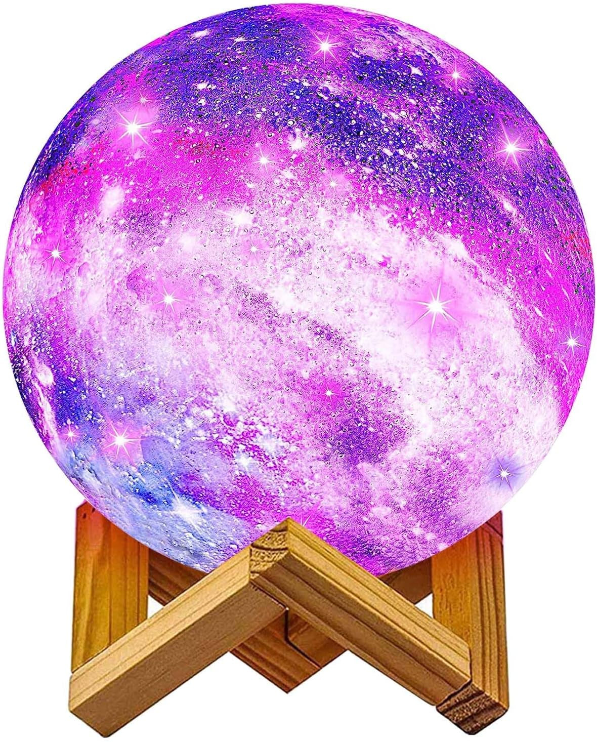 Moon Lamp 2023 Upgrade with Timing Galaxy Lamp 7.9 Inch 16 Colors LED 3D Moon Light, Remote & Touch Control Lava Lamp Moon Night Light Gifts for Girls Boys Kids Women Birthday