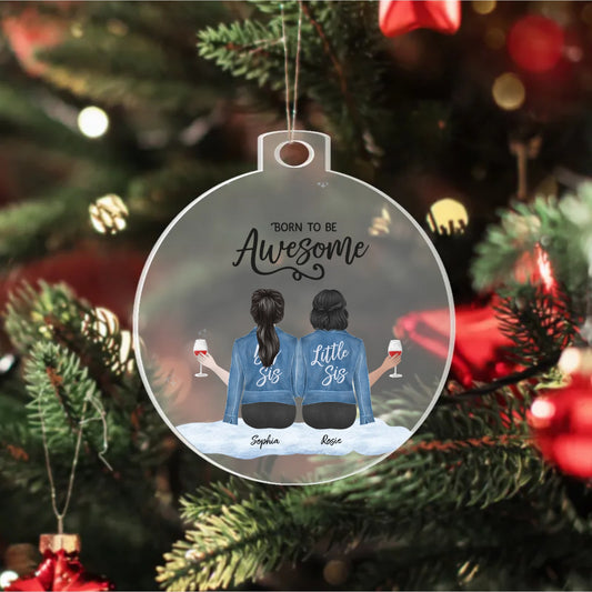 Customized best friends Acrylic Ornament