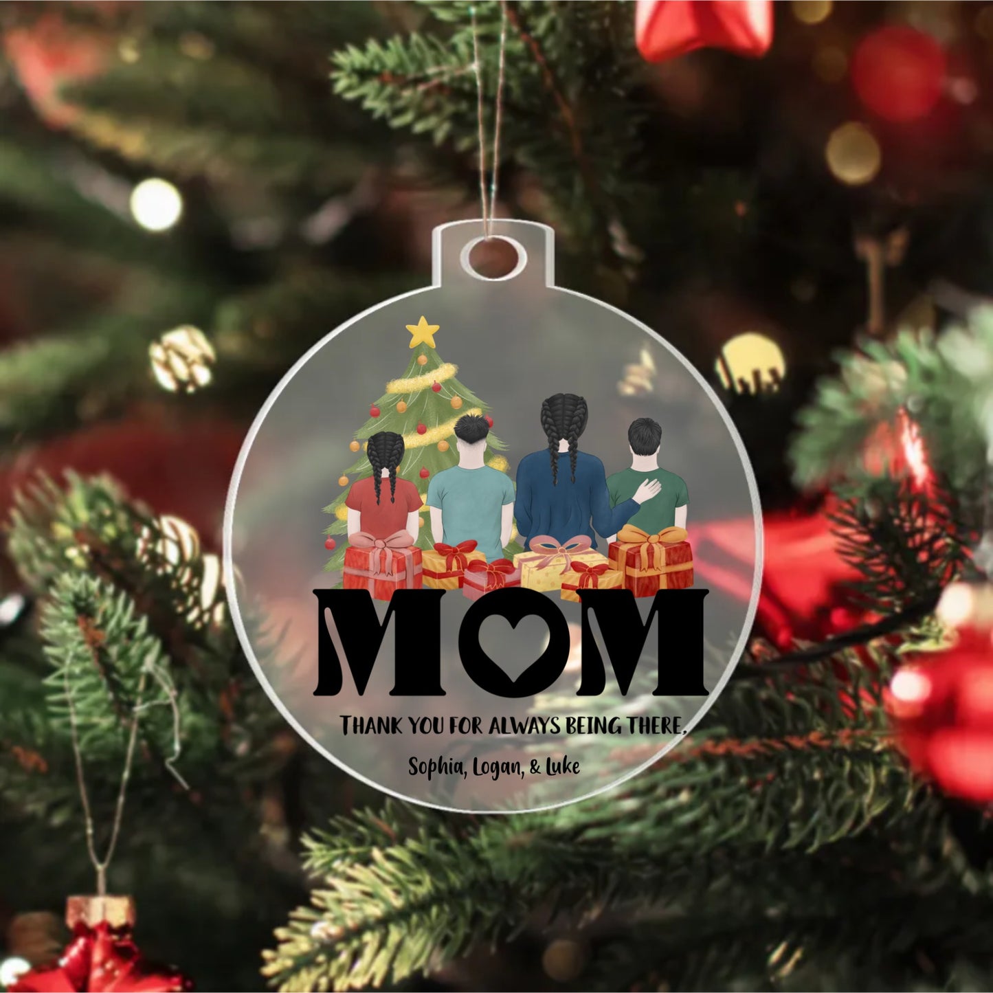 Mom Acrylic Ornament