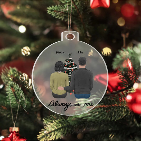 customized Daughter and Father Acrylic Ornament